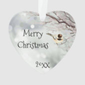 Joyeux Noël Frost Oiseau traditionnel (dos)