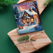 Joyeux Noël Gingen House Carte de vacances