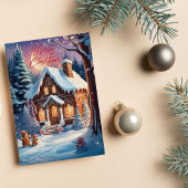 Joyeux Noël Gingen House Carte de vacances