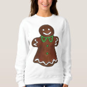 Joyeux Noël Gingerbread Cookie laide Sweat (Devant)