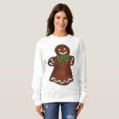 Joyeux Noël Gingerbread Cookie laide Sweat (Devant entier)