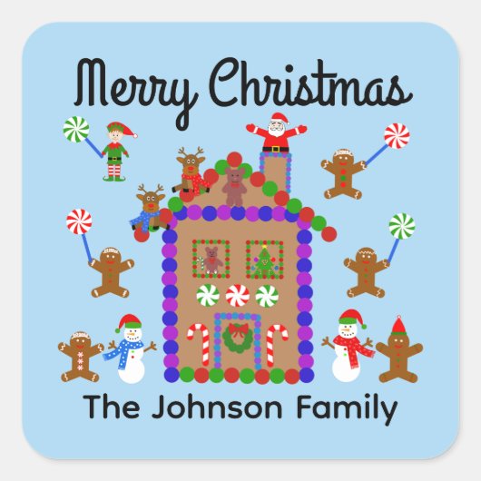 Joyeux Noël Gingerbread House #2 Stickers (Devant)