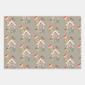 Joyeux Noël Gingerpain Enveloppement Feuilles de p (Devant 2)