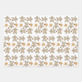 Joyeux Noël Gingerpain Enveloppement Feuilles de p (Devant)