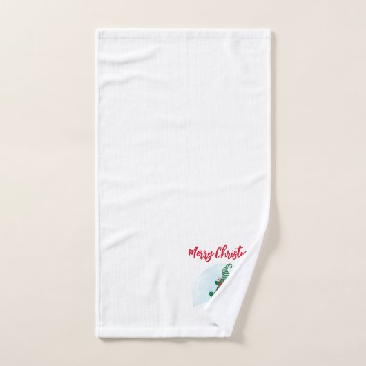 Joyeux Noël Gnome (Serviette à main)