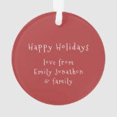 Joyeux Noël Gnome Joyeux Noël Noms (dos)