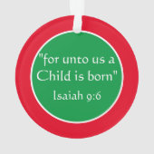 Joyeux Noël Godchild ornement personnalisé (dos)