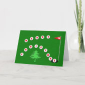 Joyeux Noël Golf Carte de Noël (Devant)