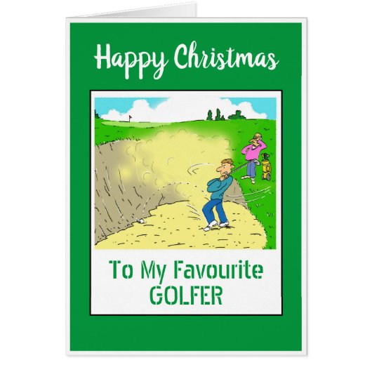Joyeux Noël golfeur (Devant)