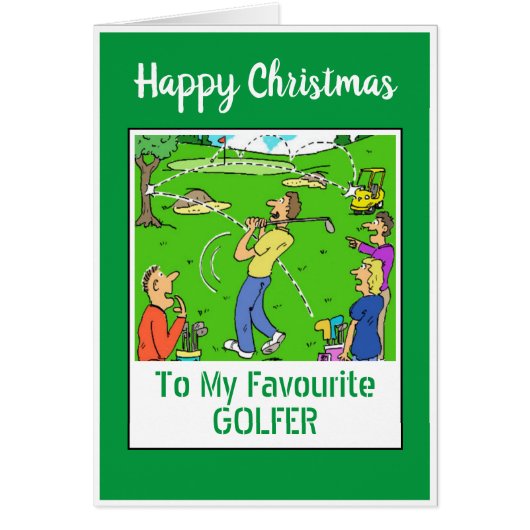 Joyeux Noël golfeur (Devant)