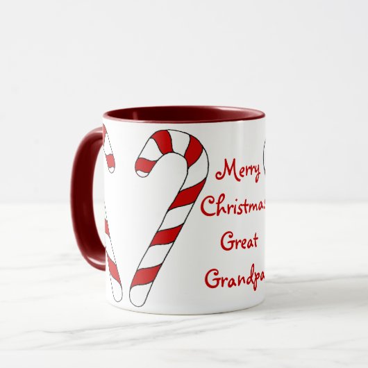 Joyeux Noël Grand grand-père Mug par Janz (Devant gauche)