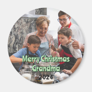 Joyeux Noël grand-mère 2024 Magnet