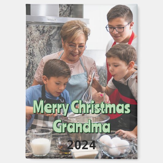 Joyeux Noël grand-mère 2024 Magnet (Recto)