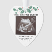 Joyeux Noël Grand-mère Baby Scan Keepsaké (devant)