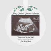 Joyeux Noël Grand-parents Grossesse Ultrasound (dos)