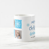 Joyeux Noël Grand-père 2 Photo Custom Mug (Centre)