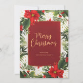 Joyeux Noël Green Carte de vacances Appartement (Devant)