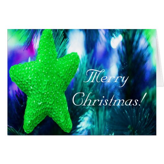 Joyeux Noël Green Star I (Devant horizontal)