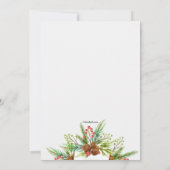 Joyeux Noël Greens Invitation (Dos)