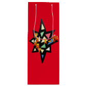 Joyeux Noël Grosse Star Cust. Sac à vin (Devant)