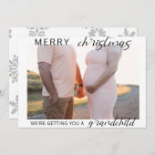 joyeux Noël grossesse/bébé photo faire-part (Devant / Derrière)