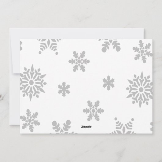 joyeux Noël grossesse/bébé photo faire-part (Dos)