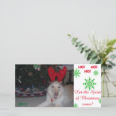 Joyeux Noël GSD German Shepherd carte drôle (Debout devant)