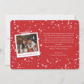 Joyeux Noel Handschrift Script Kerstfoto Feestdagenkaart (Achterkant)