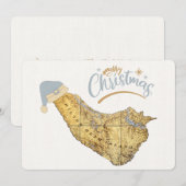 Joyeux Noël Hilton Head Island Carte Côtière (Devant / Derrière)