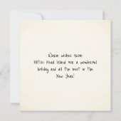 Joyeux Noël Hilton Head Island Carte Ornement (Dos)