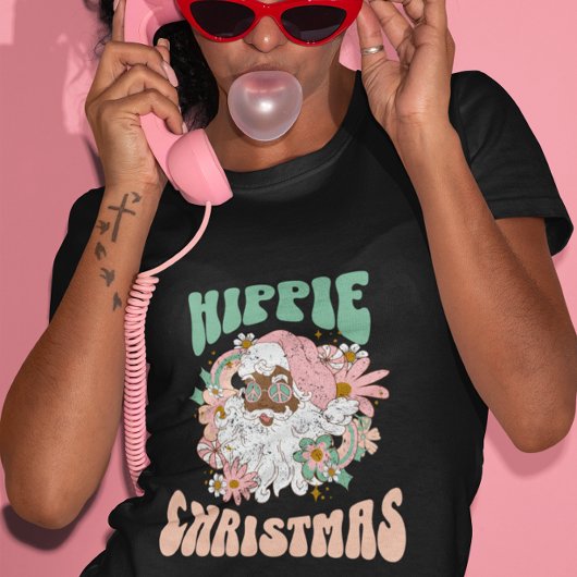 Joyeux Noël hippie T-shirt Noël