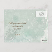 joyeux Noël hiver renard floral carte postale (Dos)