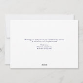 Joyeux Noël hivernal Carte de vacances (Dos)