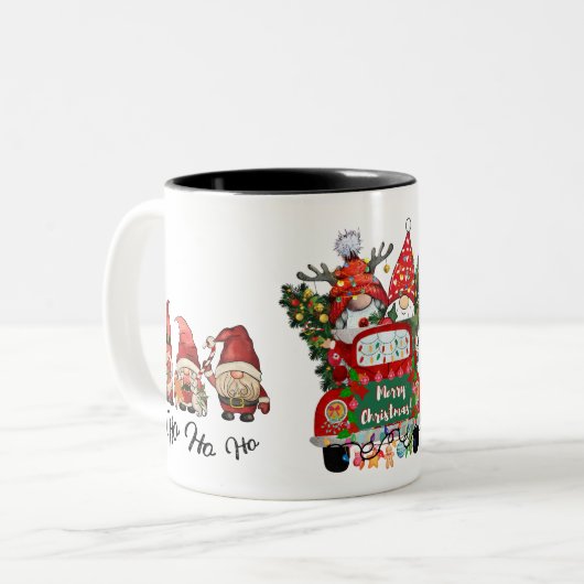 Joyeux Noël! Ho Ho Ho ! Gnome Mug (Devant gauche)