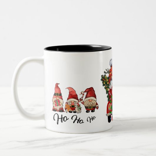 Joyeux Noël! Ho Ho Ho ! Gnome Mug (Gauche)