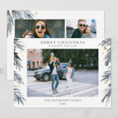 Joyeux Noël Holly Carte de vacances (Devant / Derrière)