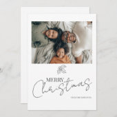 Joyeux Noël Holly Carte photo (Devant / Derrière)