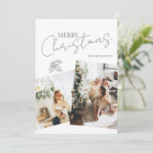 Joyeux Noël Holly Carte photo (Debout devant)