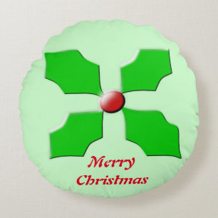 Joyeux Noël Holly Coussin