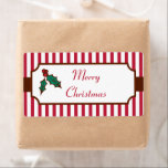 Joyeux Noël Holly Étiquettes<br><div class="desc">Holly et les baies décorent ces étiquettes de vacances. Utilisez ces étiquettes de vacances sur les cartes de Noël,  les cadeaux,  l'artisanat,  les produits de boulangerie,  les ustensiles de cuisine,  les livres à gratter,  les bonbons,  les bonbons de Noël,  etc...  Le design est issu de l'art original.</div>