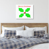 Joyeux Noël Holly Impression sur toile personnalis (Insitu(Chambre))