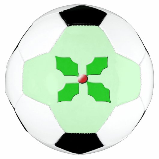 Joyeux Noël Holly Soccer Ball (Devant)