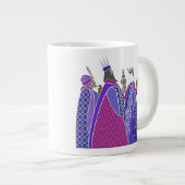 Joyeux Noël - Hommes Sages Jumbo Mug (Devant droit)