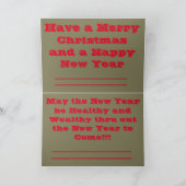 Joyeux Noël Icy Kansas Fence Carte de voeux (Intérieur)