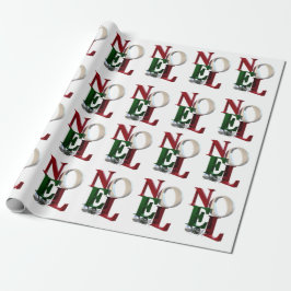 Joyeux Noel inpakpapier, vrolijk kerstfeest Cadeaupapier