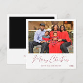 Joyeux Noël instantanée photo 1-2 Carte photo (Devant / Derrière)