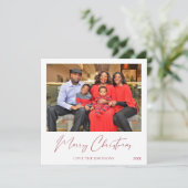 Joyeux Noël instantanée photo 1-2 Carte photo (Debout devant)