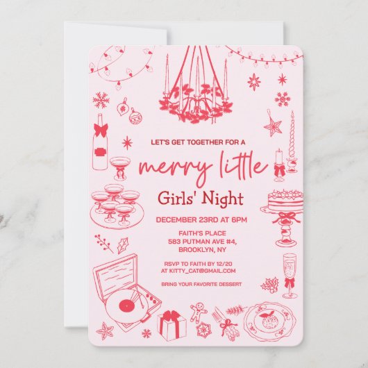 Joyeux Noël Invitation (Devant)