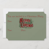 Joyeux Noël Invitation (Dos)