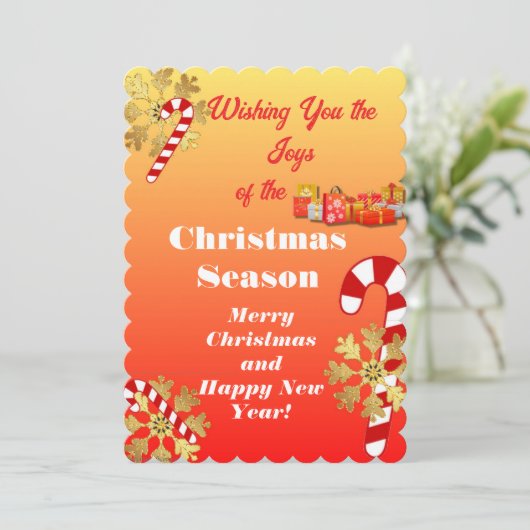 Joyeux Noël Invitation (Debout devant)